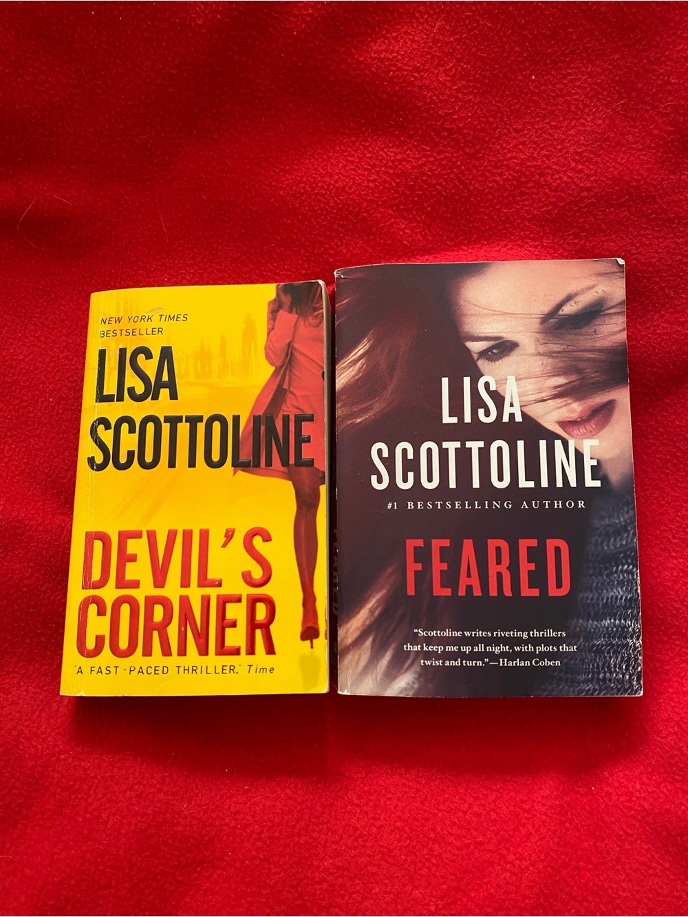 “Devil’s Corner” and  “Feared” by Lisa Scottoline